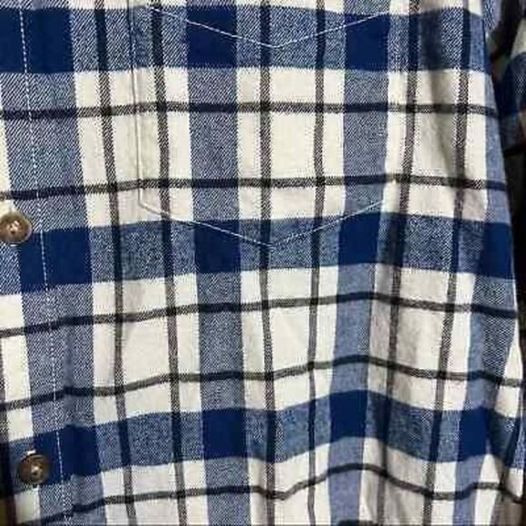 Hanna Andersson brushed cotton fireside flannel button up womens shirt size M - Picture 3 of 5